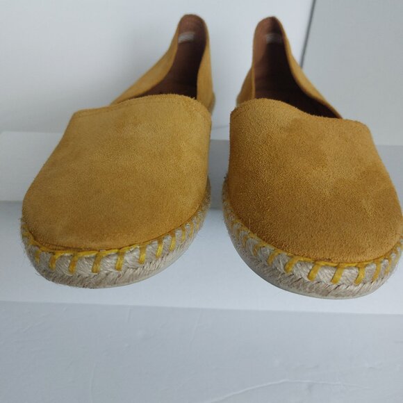Miz Mooz Mustard Yellow Flats Suede Espadrilles Fall Transition European Coastal - Picture 8 of 14